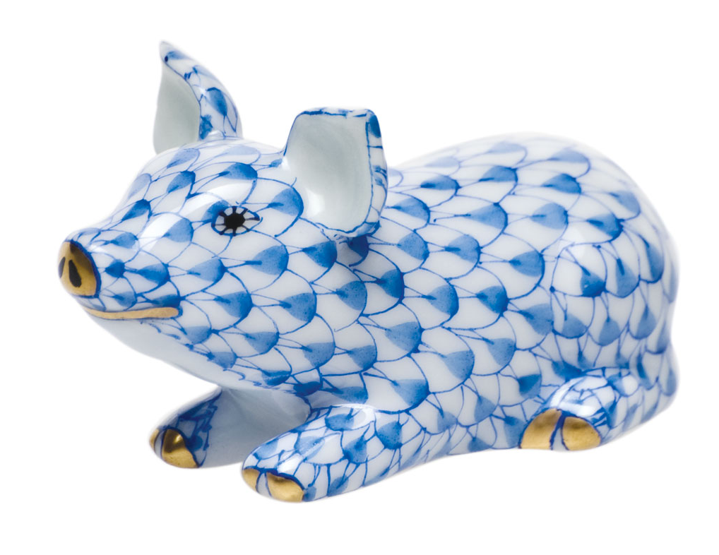 Herend Little Pig Lying - Thumbnail 3