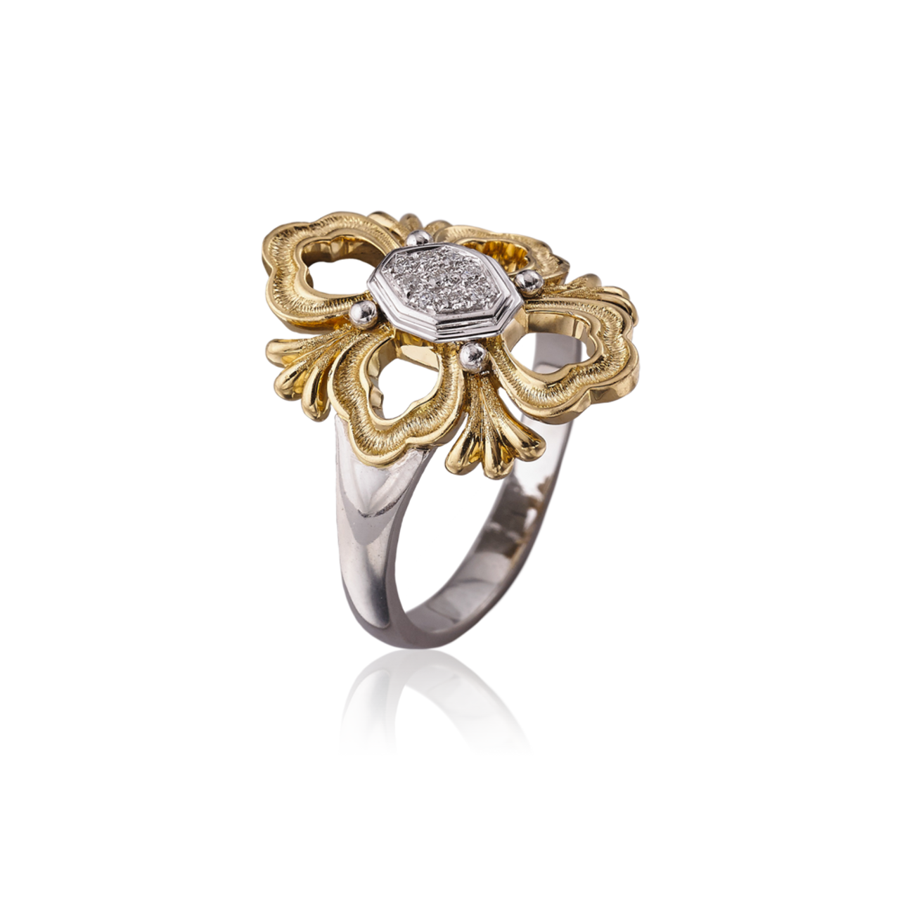 Buccellati Opera Eternelle Ring in White Gold - R & M Woodrow Jewelers