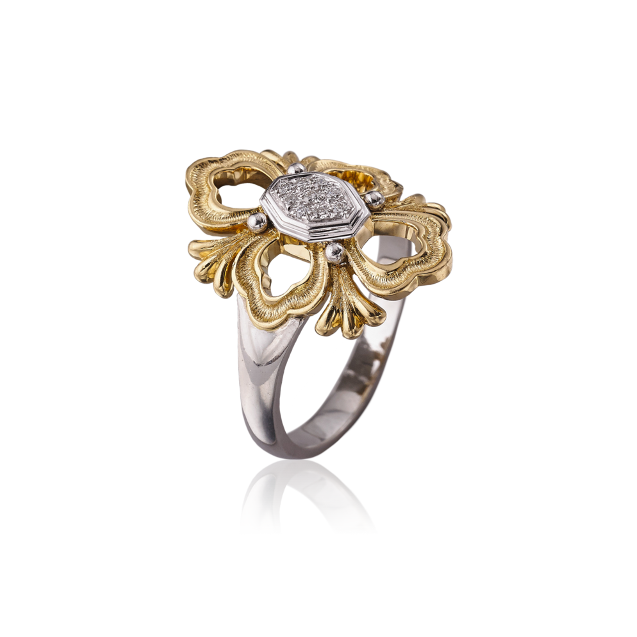 Buccellati Opera Eternelle Ring in White Gold - R & M Woodrow Jewelers