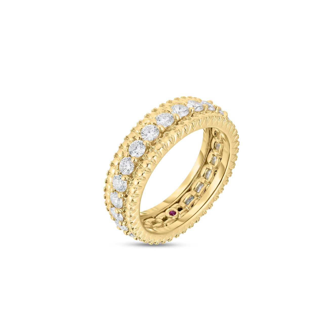 18K Siena 1 Row Diamond Ring- Size 6.5 - R & M Woodrow Jewelers