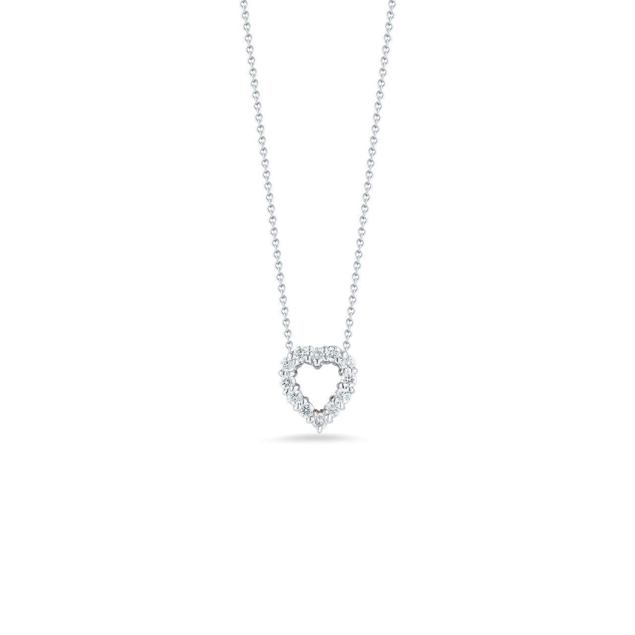 White gold necklace with heart-shaped diamond | DAMIANI