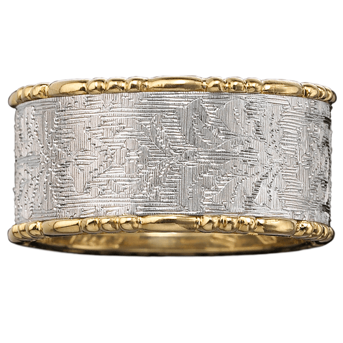 Buccellati 18K Gold Florentino Wide Band Ring