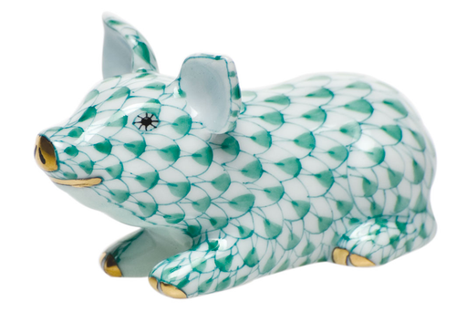Herend Little Pig Lying