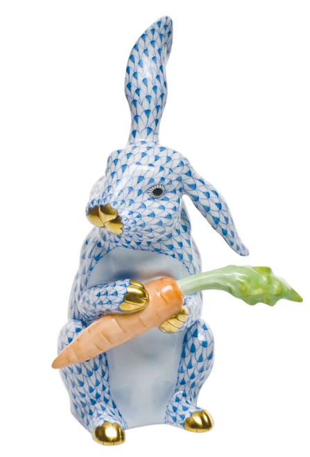 Herend Large Bunny with Carrot