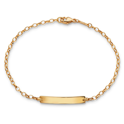 Monica Rich Kosann 18K YELLOW GOLD PETITE POESY BRACELET