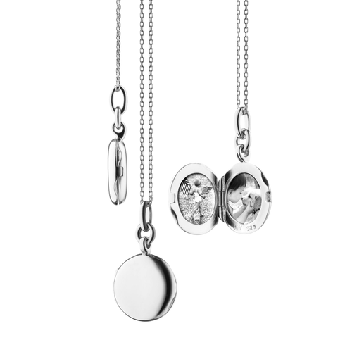 Slim round "Nan" Locket Sterling Silver