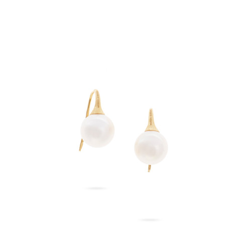 Marco Bicego Africa Boule 18k hand engraved yellow gold drop earrings with fresh water pearls

SKU OB1653APLY