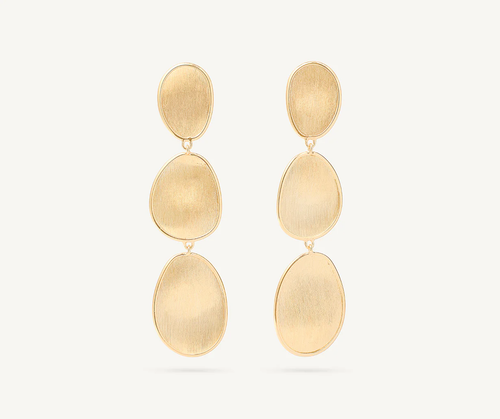 LUNARIA  18K Yellow Gold 3-Drop Earrings, Large