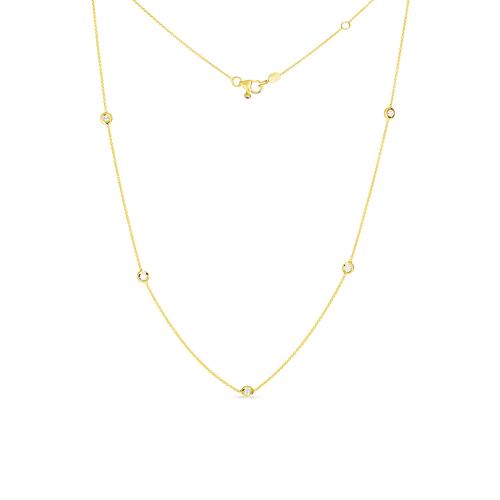 Roberto Coin Classic Diamonds By the Inch 5 Station Necklace