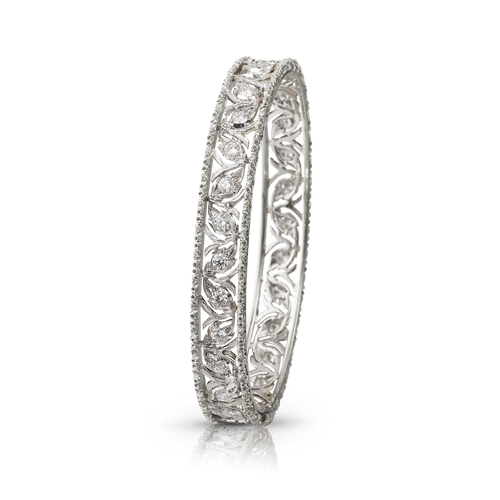 Buccellati Ramage White Gold Bangle Bracelet 