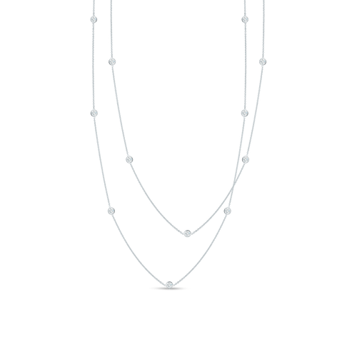 Diamonds by the Inch with 15 Diamond Stations- 36'' Necklace