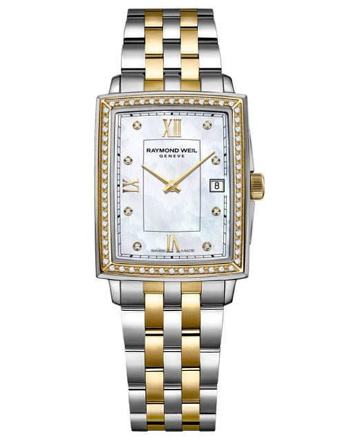 Toccata Ladies 68 diamonds Two-tone Quartz Watch, 22.6 x 28.1 mm Mother-of-pearl dial, 68 diamonds, two-tone. 