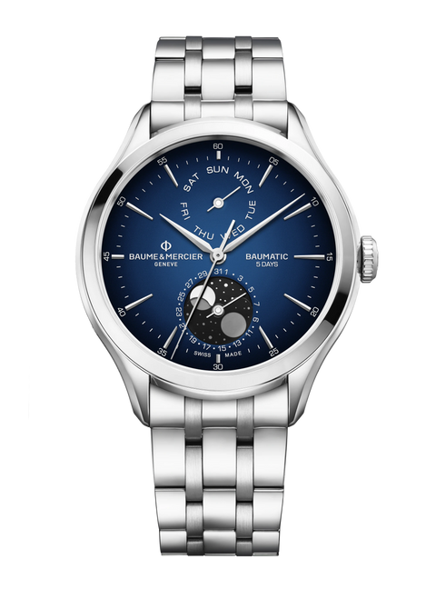 Clifton 10725- Stainless Steel, Day-Date, Moonphase