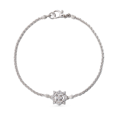 CARLOTTA WHITE GOLD BRACELET WITH DIAMONDS