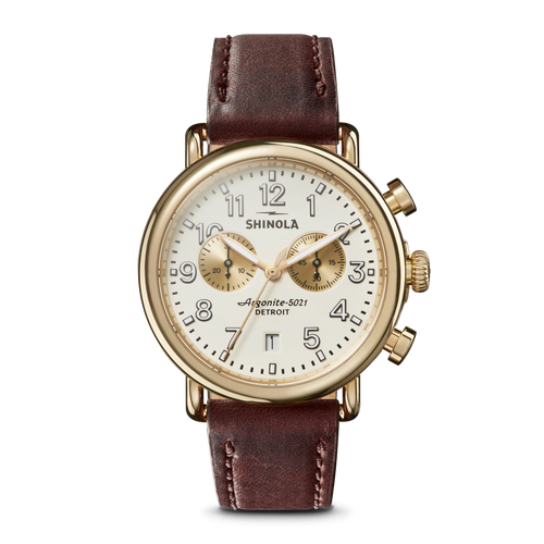 Runwell Chronograph Watch - Ivory Dial