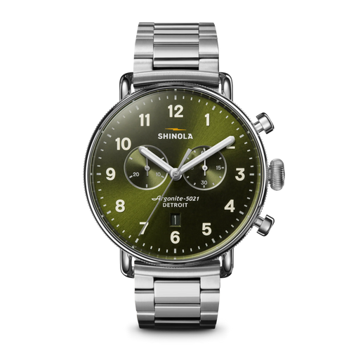 Canfield Chronograph Watch- Dark Olive
