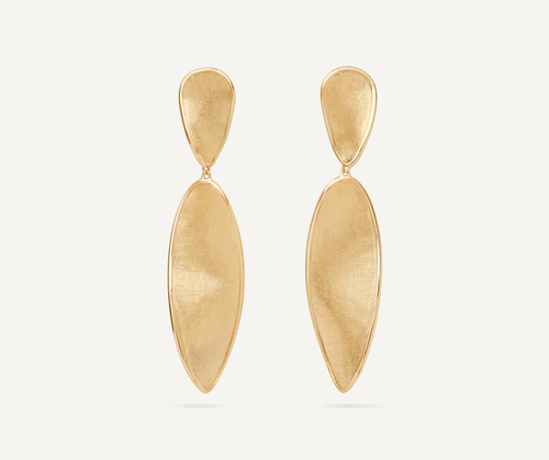 Lunaria  18K Yellow Gold Double Drop Earrings