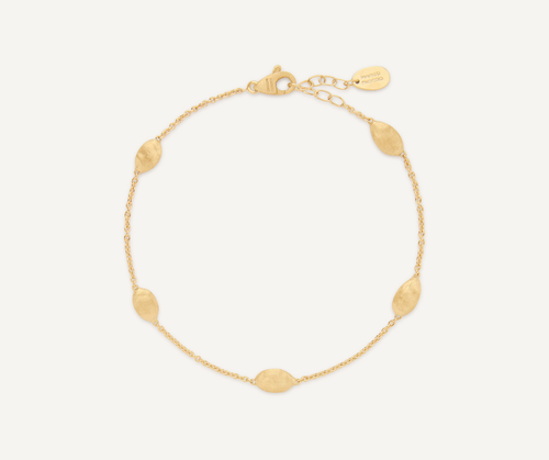 Siviglia  18K Yellow Gold Small Bean Bracelet