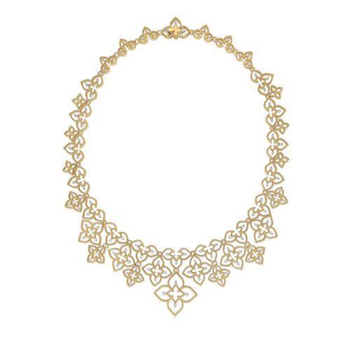PRINCESS FLOWER DIAMOND COLLAR NECKLACE