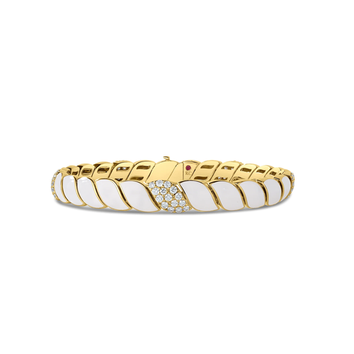 SAN MARCO DIAMOND AND ENAMEL BRACELET