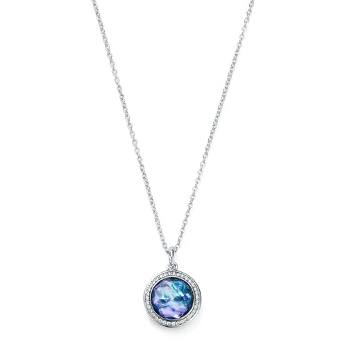The Lollipop Shop Mini Pendant Necklace 925 SILVER IN LAPIS