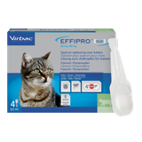 Effipro Duo 50mg/60mg Fipronil/Pyriproxifen für Katzen 1-6 kg (4 Pipetten) MHD 30.04.2028
