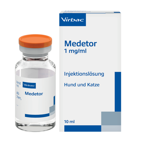 Medetor 1 mg/ml Medetomidinhydrochlorid Injektionslösung für Hund, Katze (10 ml)
