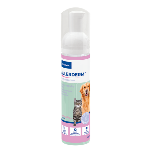 Allerderm Foam Cleanser für Hunde und Katzen (200 ml)