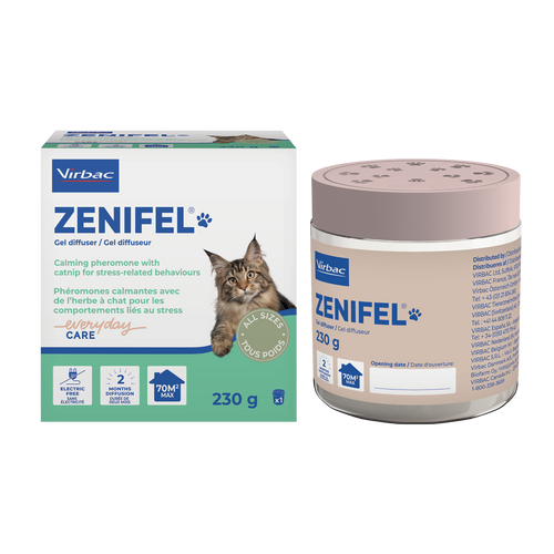 Zenifel Gel - Diffuser mit beruhigenden Pheromonen für Katzen