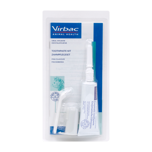 C.E.T. Zahnpflegeset für Katzen mit Fischaroma (43 g Tube) MHD 31.12.2026