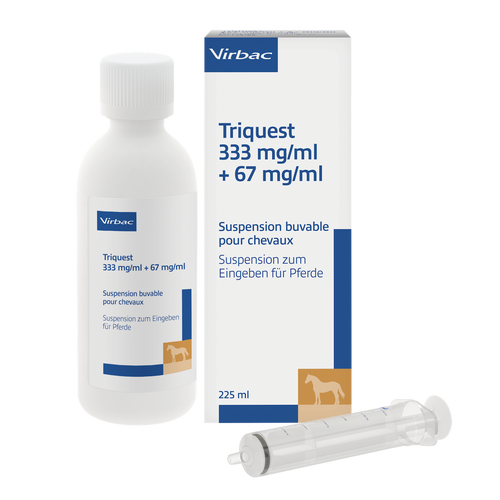 Triquest 333 mg/ml + 67 mg/ml Suspension für Pferde (225 ml) MHD 31.08.2028