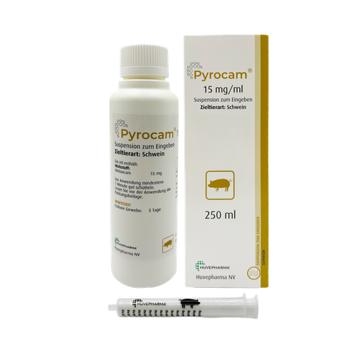 Pyrocam 15 mg/ml Suspension zum Eingeben für Schweine (250 ml)