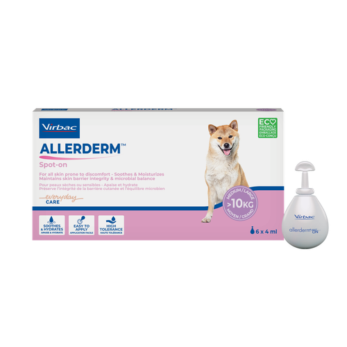 Allerderm Spot on für Hunde (6 Pipetten à 4 ml) MHD 31.08.2027