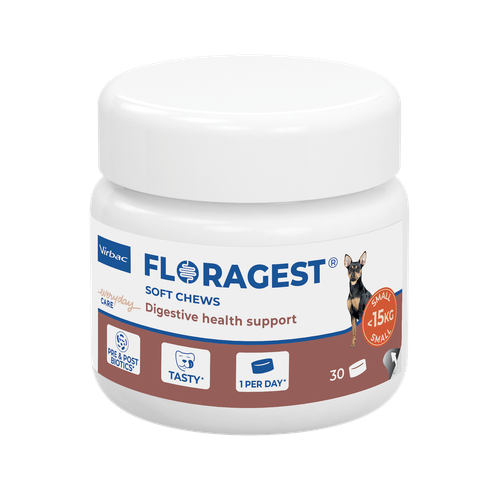 Floragest S für Hunde <15 kg (30 Soft Chews)