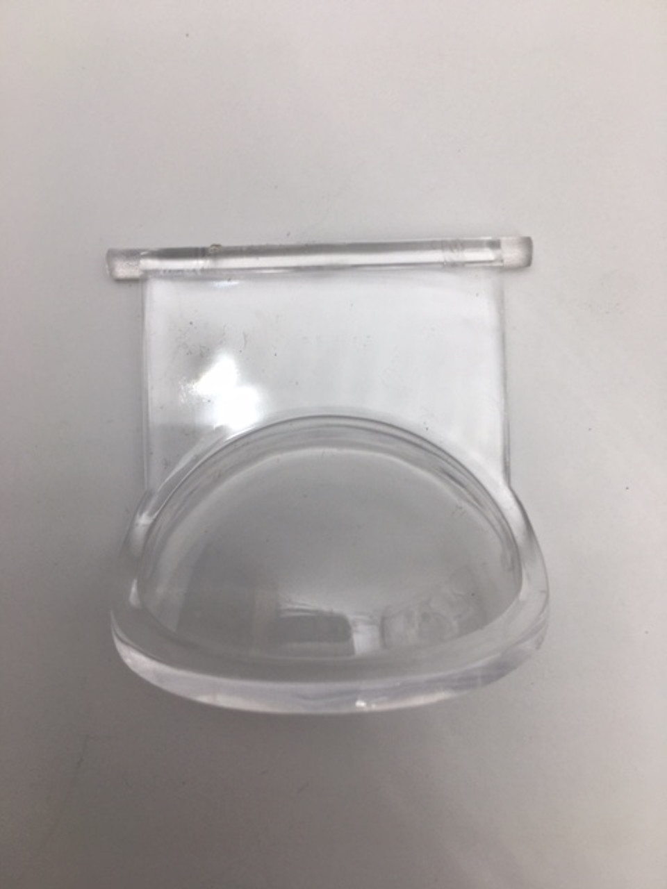 12 Inch Acrylic Dome Clear High Quality Plastic (6 Height & 3/4 Flange)