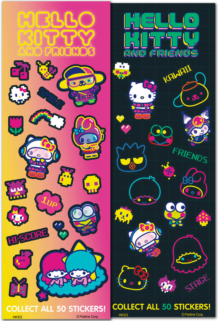 Mellojoy Hello Kitty ステッカーセットとおにぎり Hello Kitty Arcade Stickers 300 Count in Folders