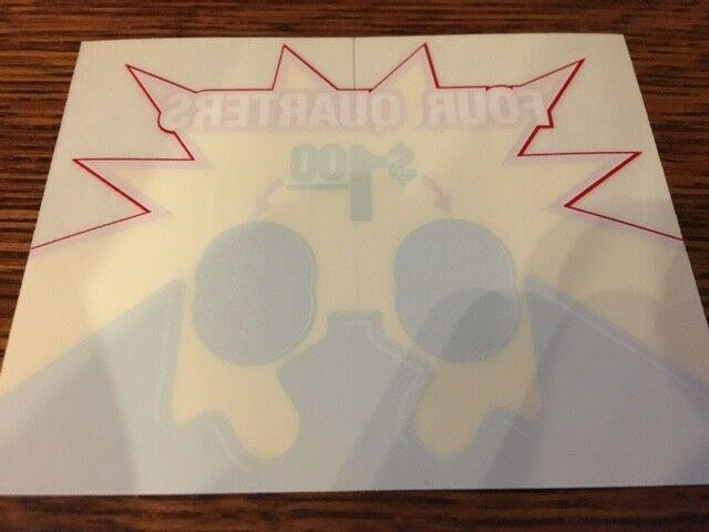 Original Northwestern 1.00 PRICE DECAL STICKER Capsule Vending Machine