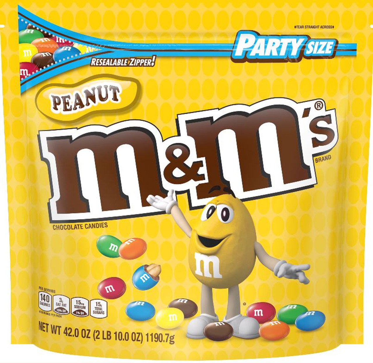 Mars M&M's Milk Chocolate Candies - 62 oz jar