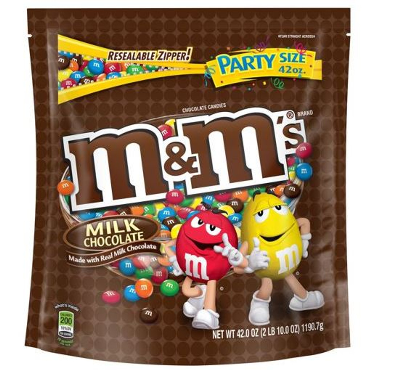 M&M'S Chocolate Candy, Milk Chocolate, 62 oz Jar