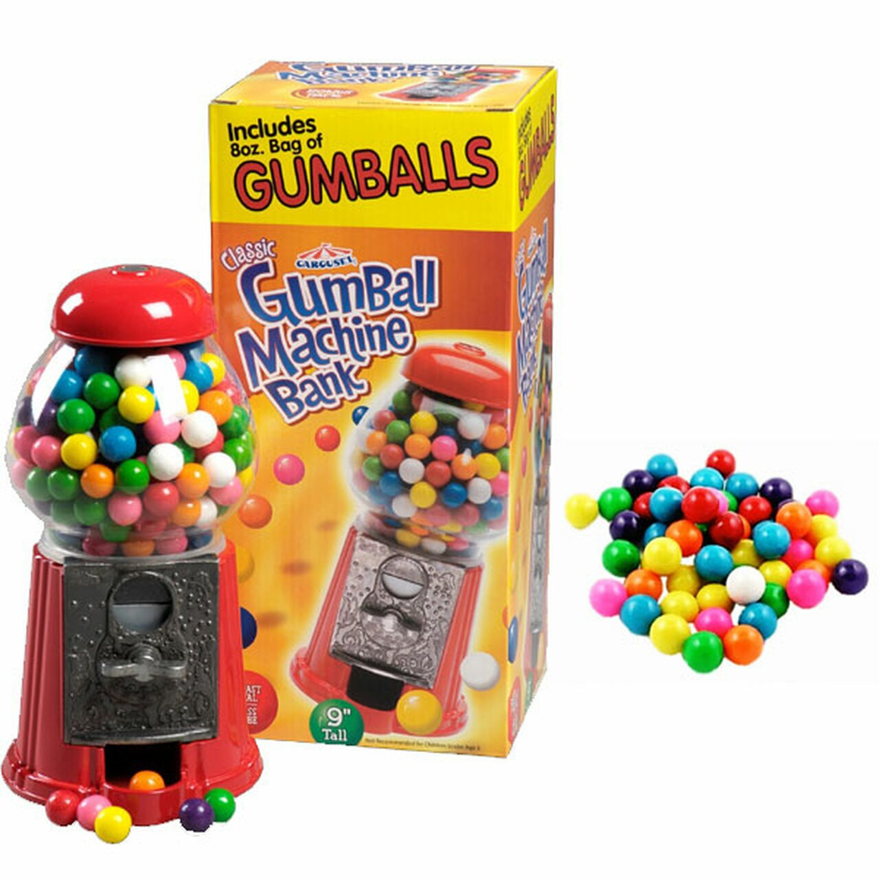 Fun-Size Small 9 Gumball Machine - GumballStuff: Bulk Vending