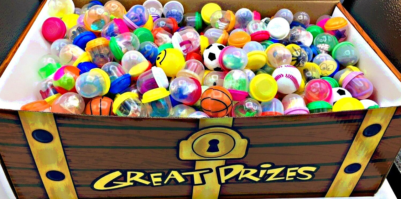 Prize Treasure Toy Box, Rewards, 1-inch Capsuled Toys