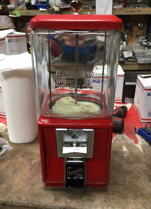 Penny Vend 1 cent Glass Northwestern Model 60 Machine