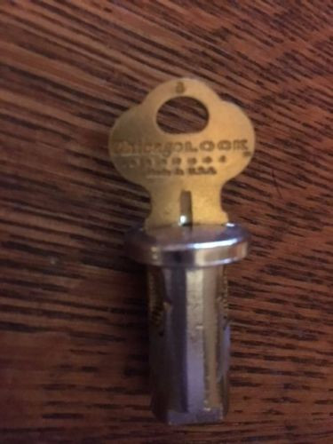 Vintage Chicago Lock and Key with Lock Barrel 1/4-20 thread