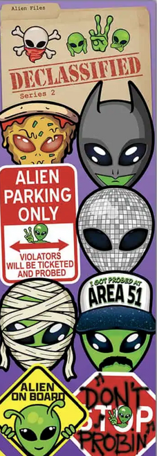 Prismatic Alien Disclosure Day Stickers 300 Count Box in Folders