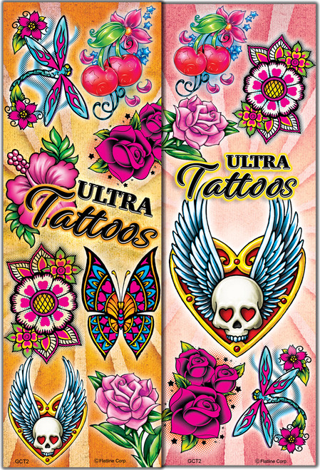 Girls Ultra Tattoos Series #2 300 Count in Folders