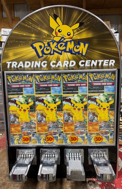 Black 4 Selection Pokemon Trading Card Center Vending Machine