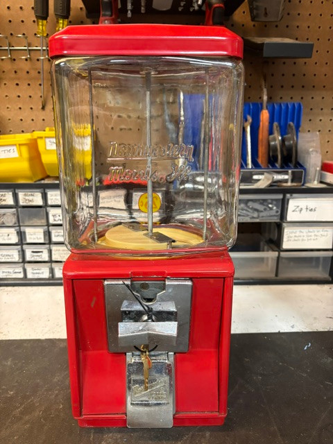 Northwestern A&A Embossed Glass Globe Model 60 Style Machine