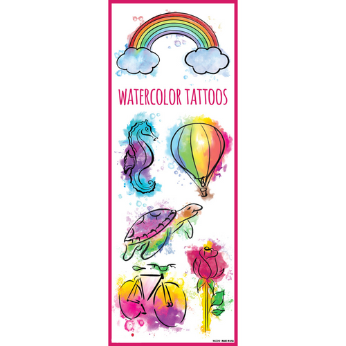 Watercolor Tattoos in Folders - Series 2 300 Count in Folders