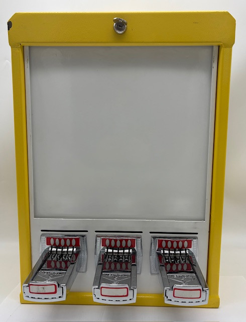 Yellow Token Vend NOS 3 Column Sticker Tattoo Pokemon Card Vending Machine Sports Trading Card