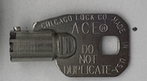 Vintage Northwestern Chicago Ace NWC Lock and Key Various Codes to Choose From